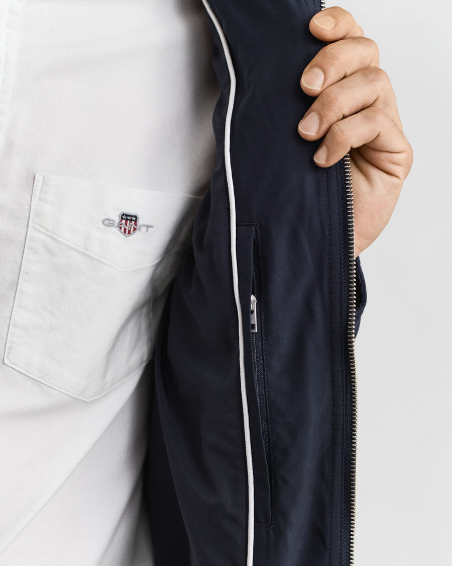 quilted windcheater - evening blue