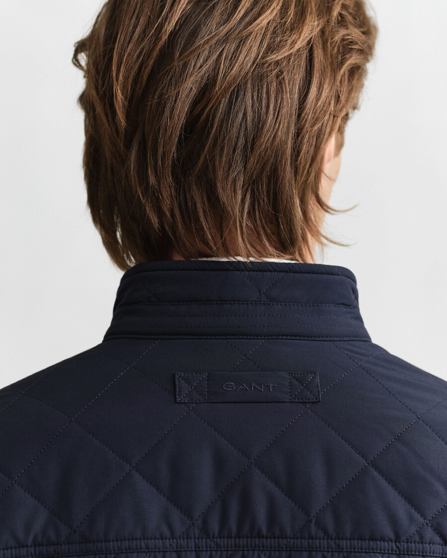 quilted windcheater - evening blue