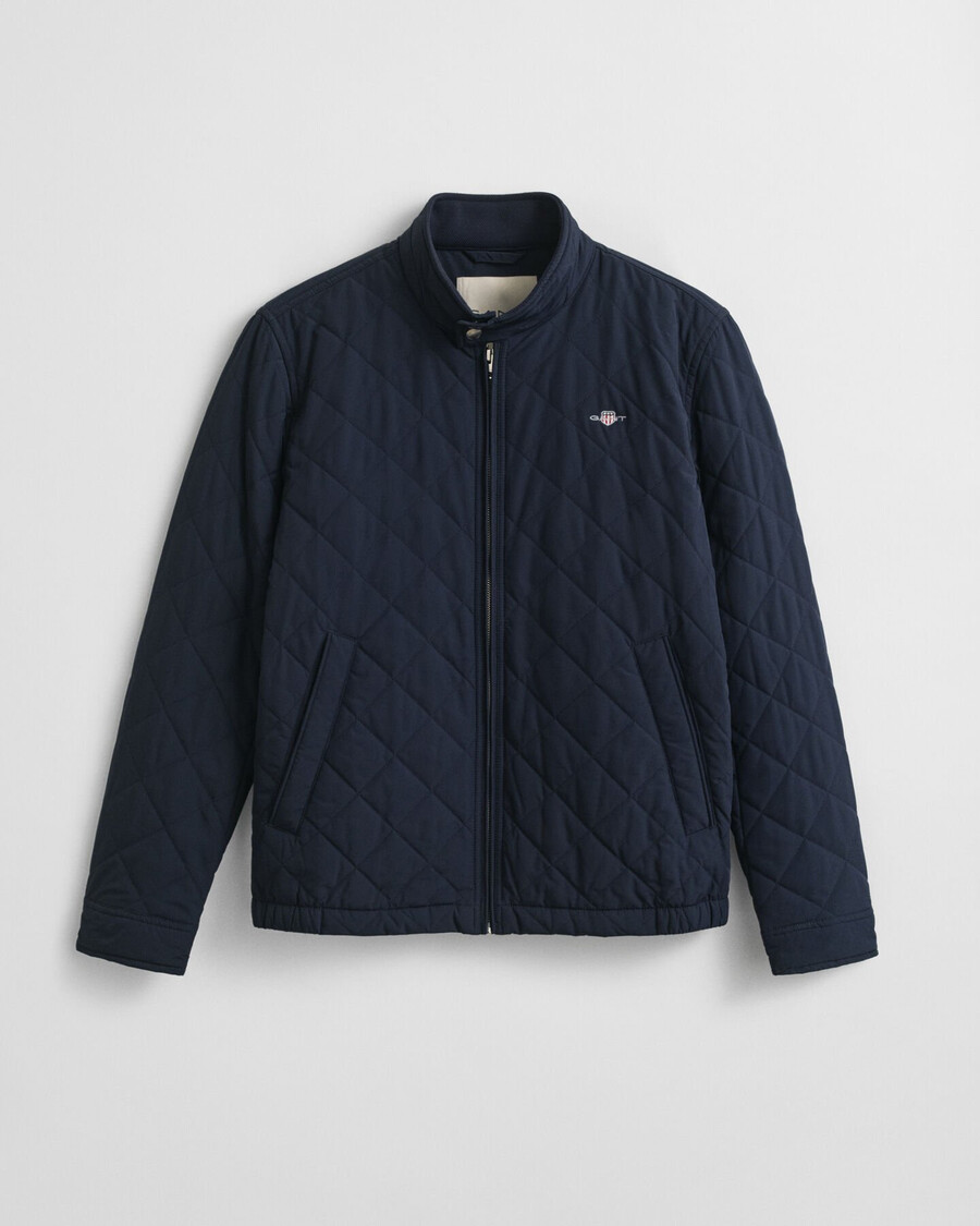 quilted windcheater - evening blue