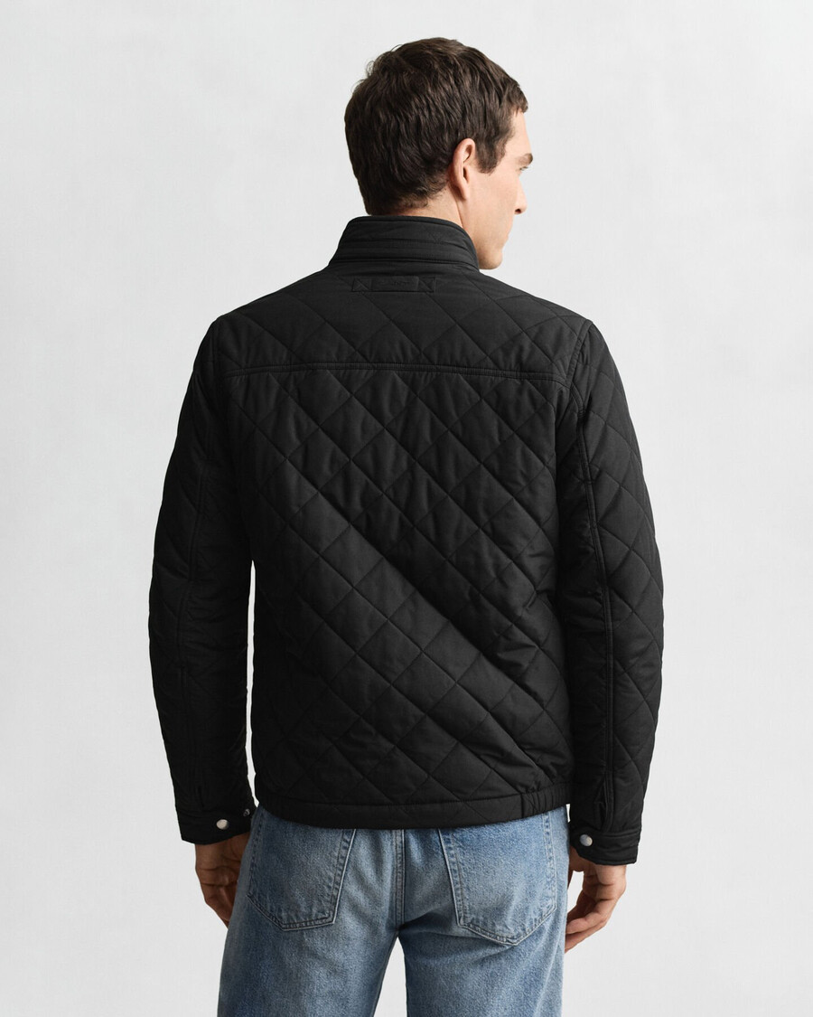 quilted windcheater - black
