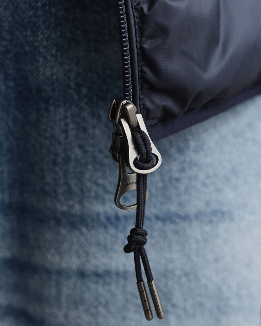 light down jacket - evening blue
