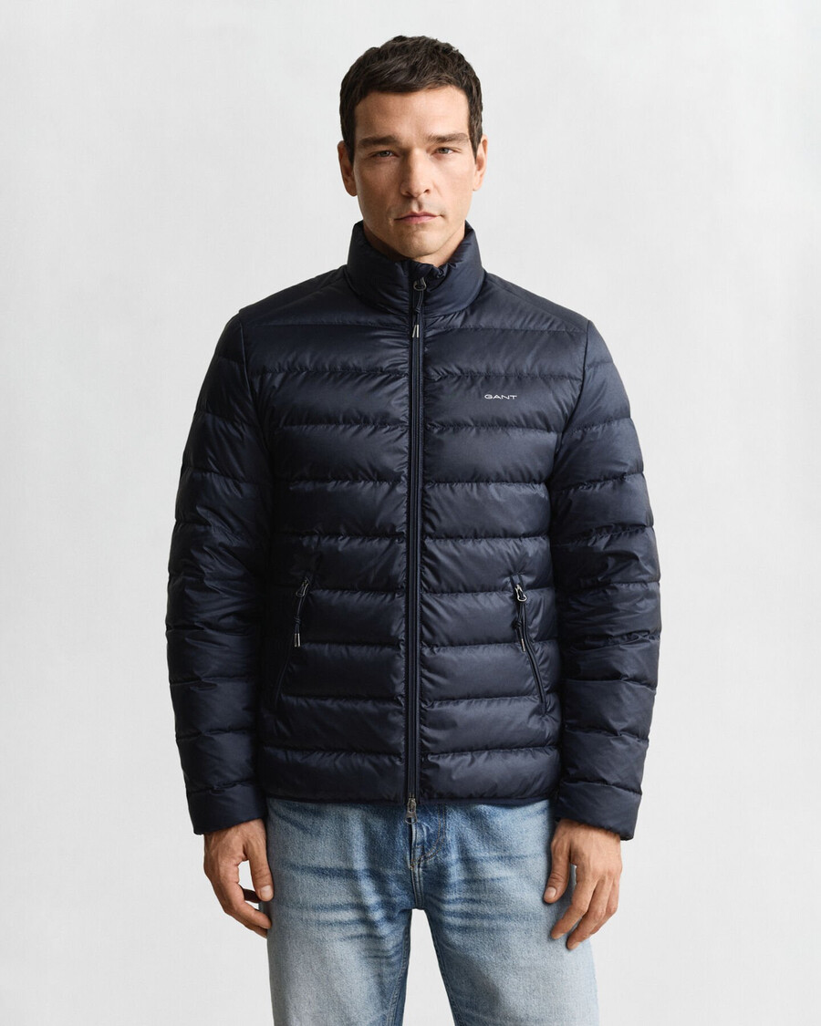 light down jacket - evening blue