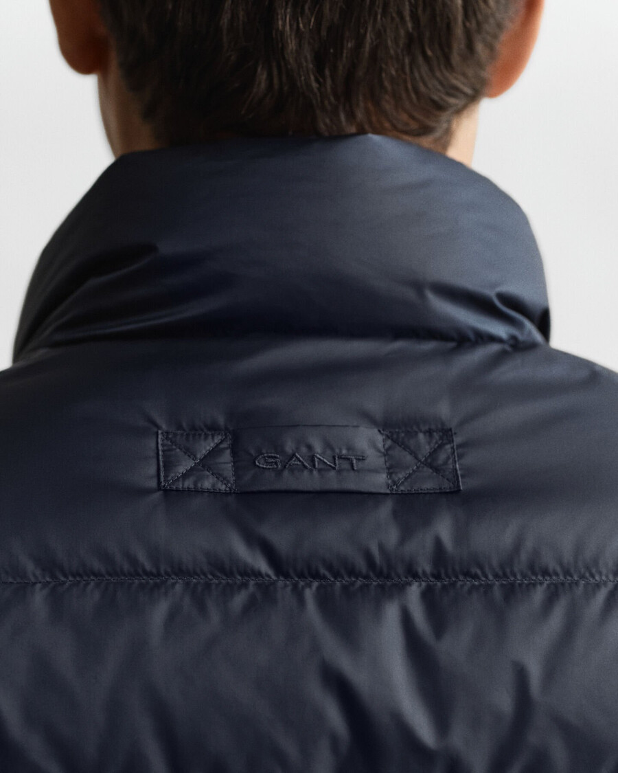 light down jacket - evening blue