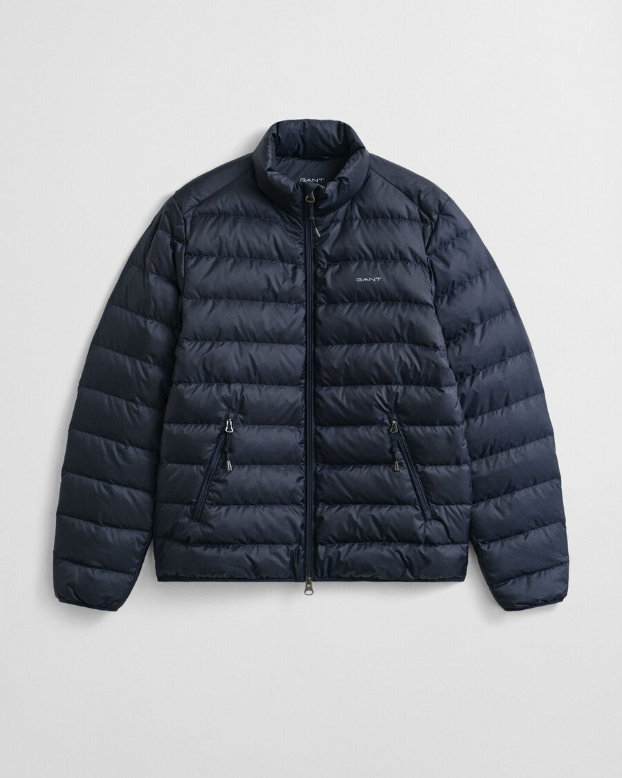 light down jacket - evening blue