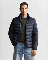 light down jacket - evening blue