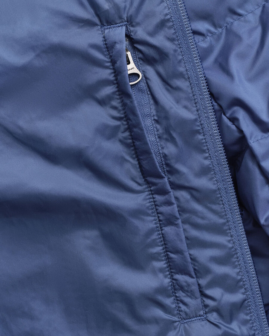 light down jacket - vintage blue