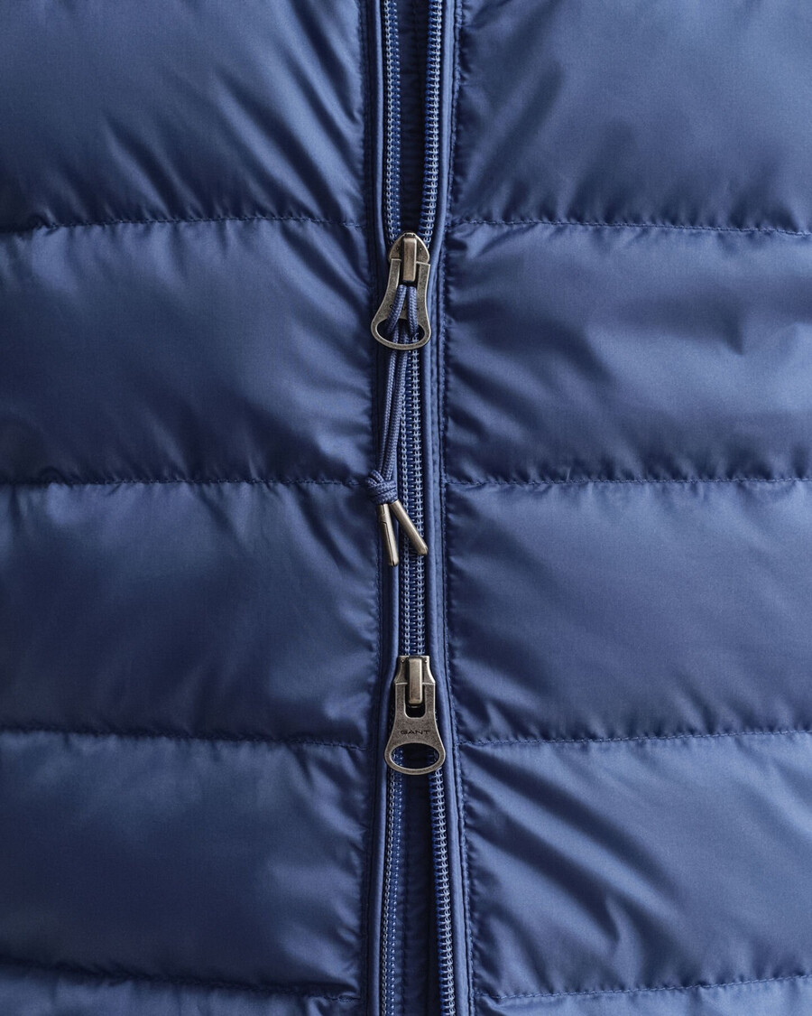 light down jacket - vintage blue