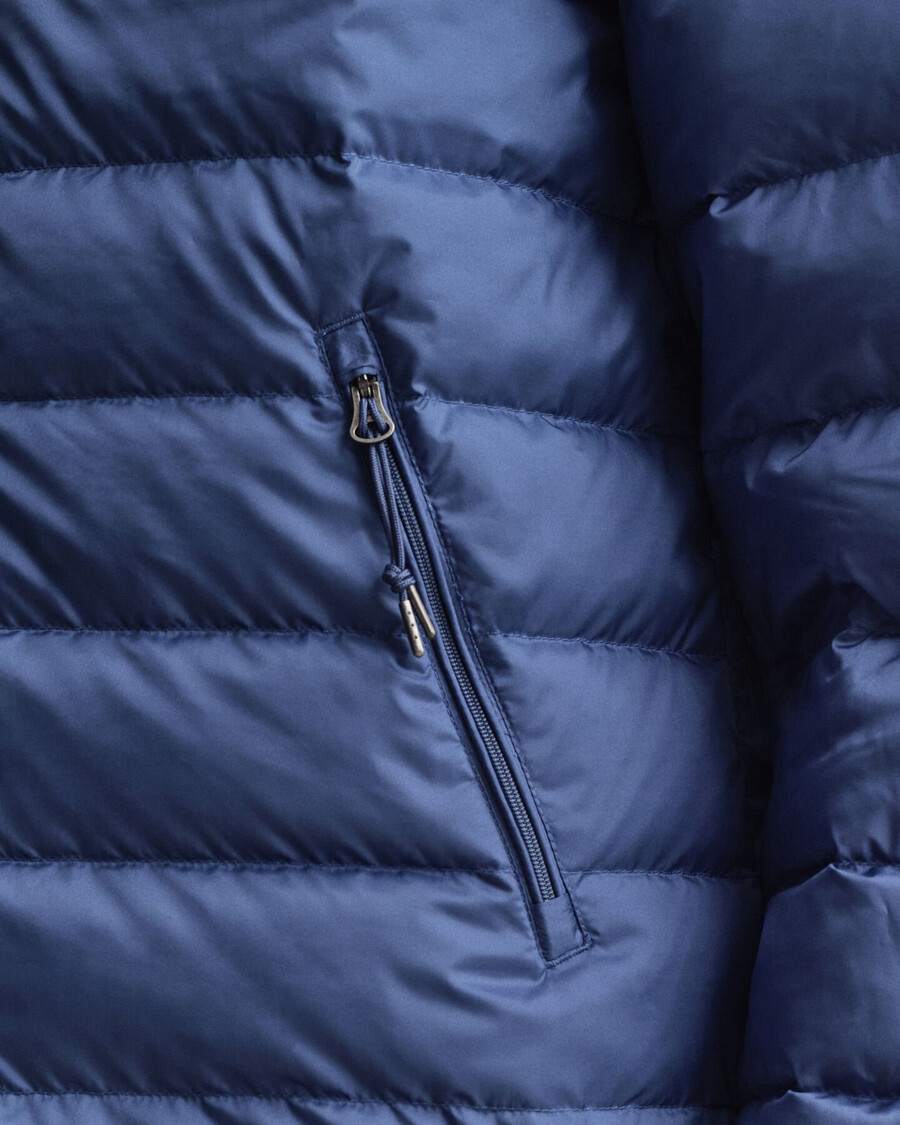 light down jacket - vintage blue