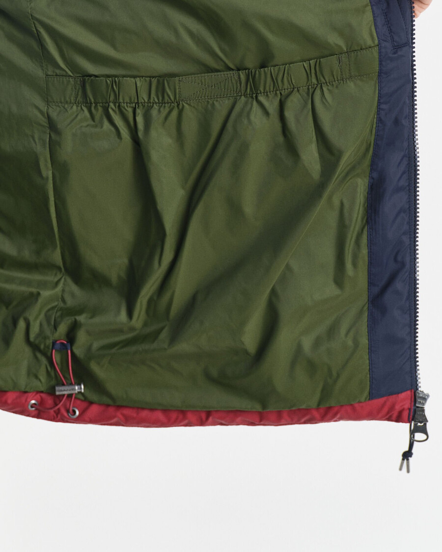 color blocked active cloud jacket - evening blue
