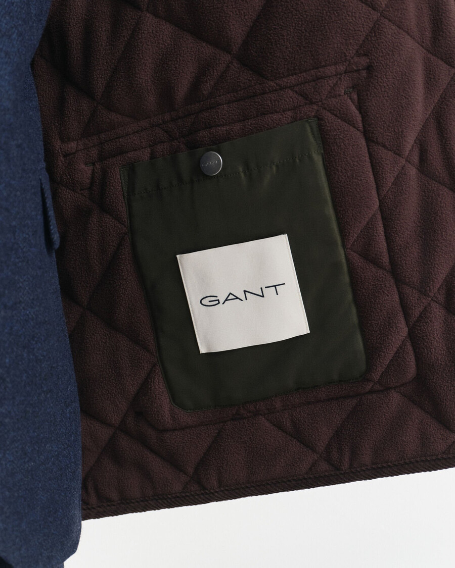 quilted jacket - dark moss green
