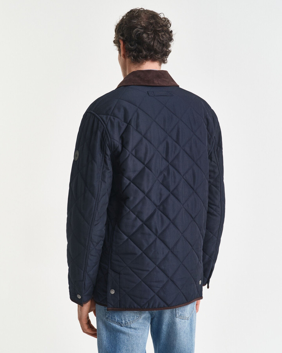 quilted jacket - evening blue