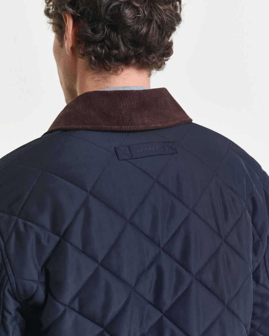 quilted jacket - evening blue