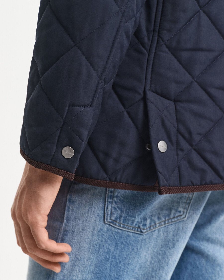 quilted jacket - evening blue