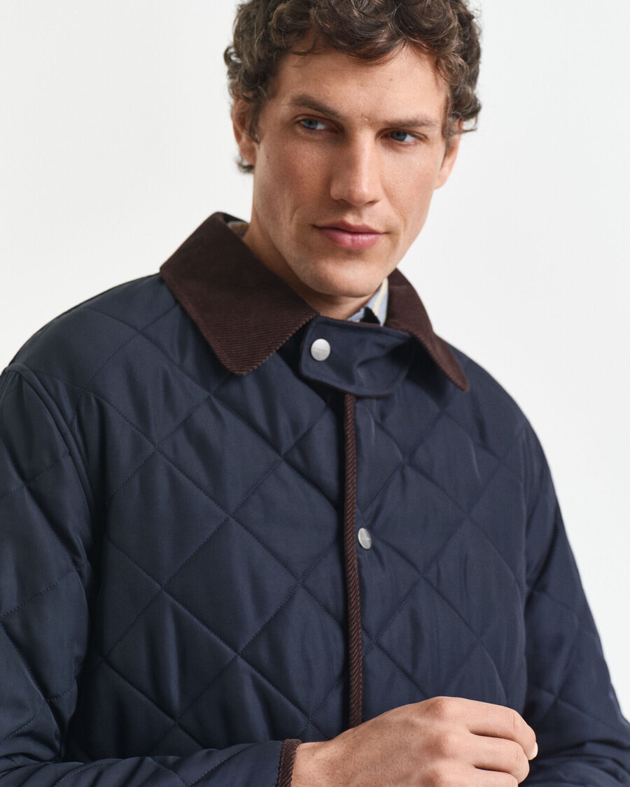 quilted jacket - evening blue