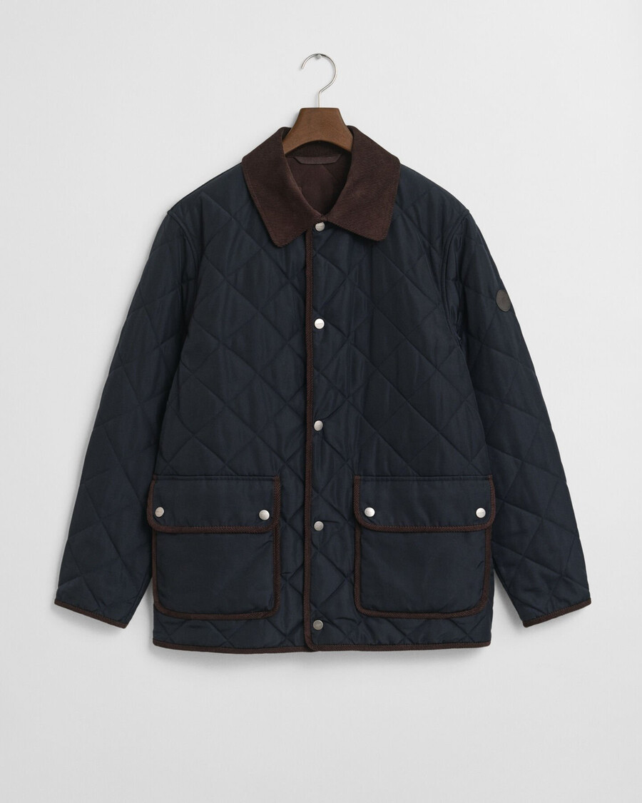 quilted jacket - evening blue