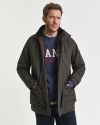 double decker jacket - dusk green