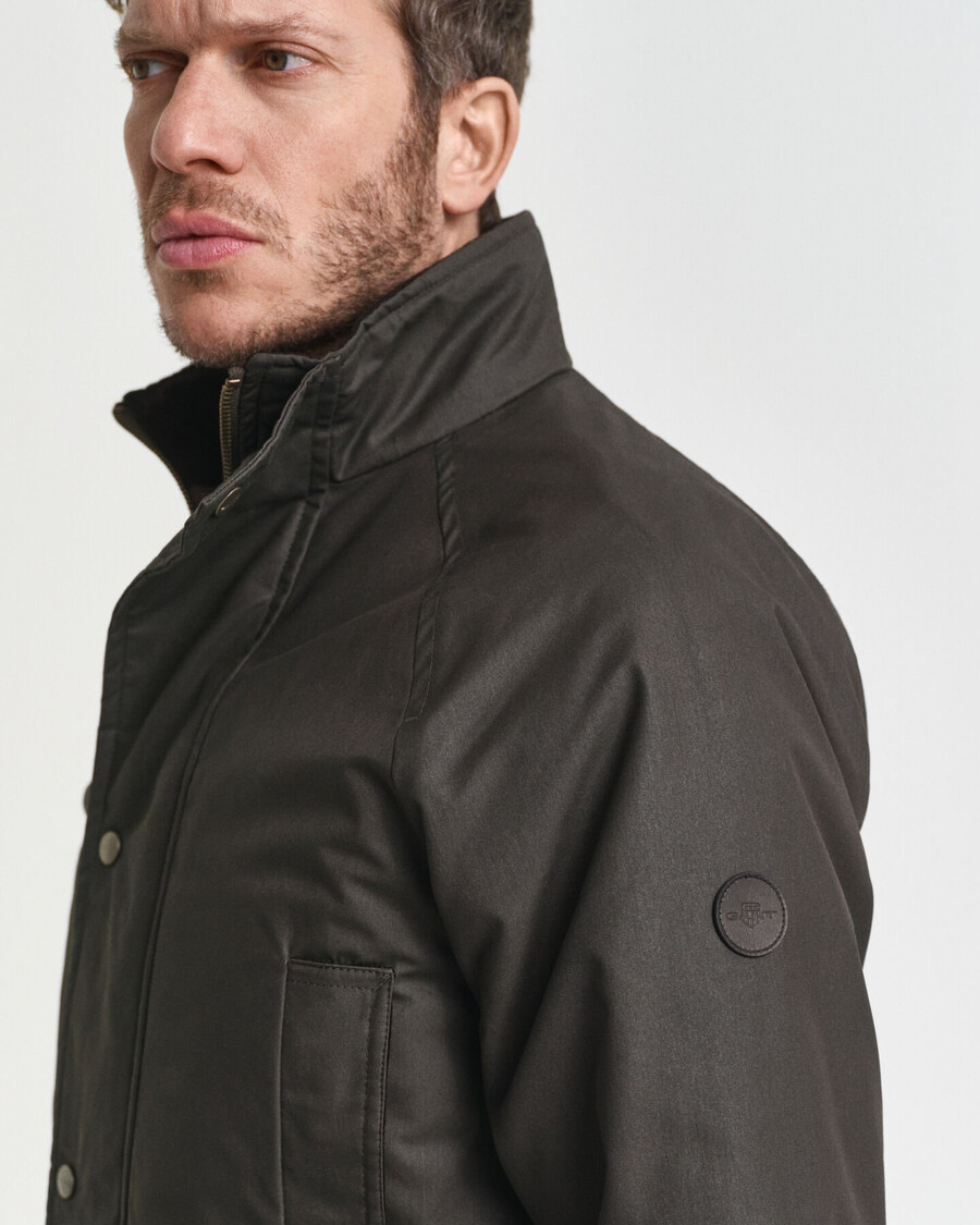 double decker jacket - dusk green