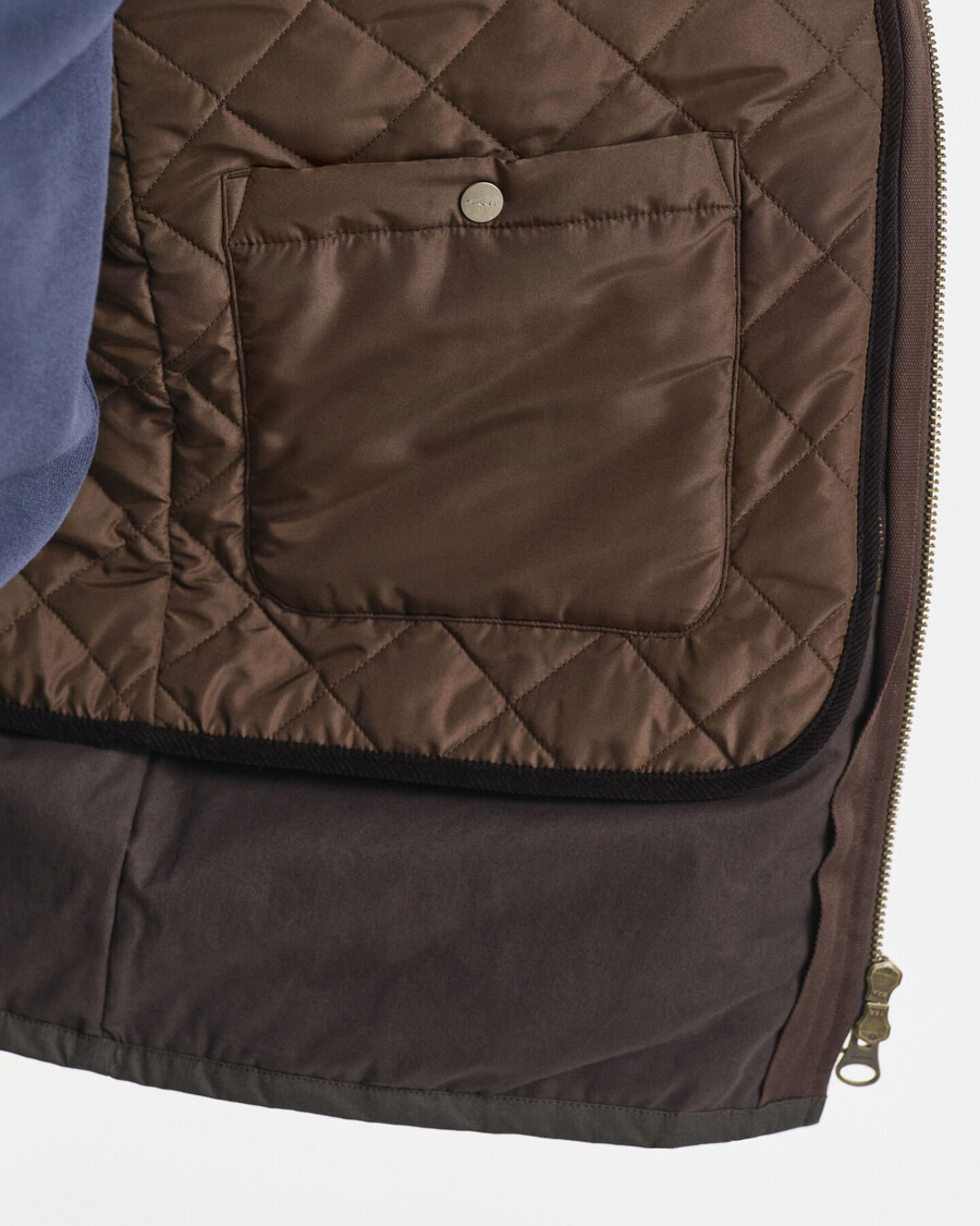 double decker jacket - dusk green
