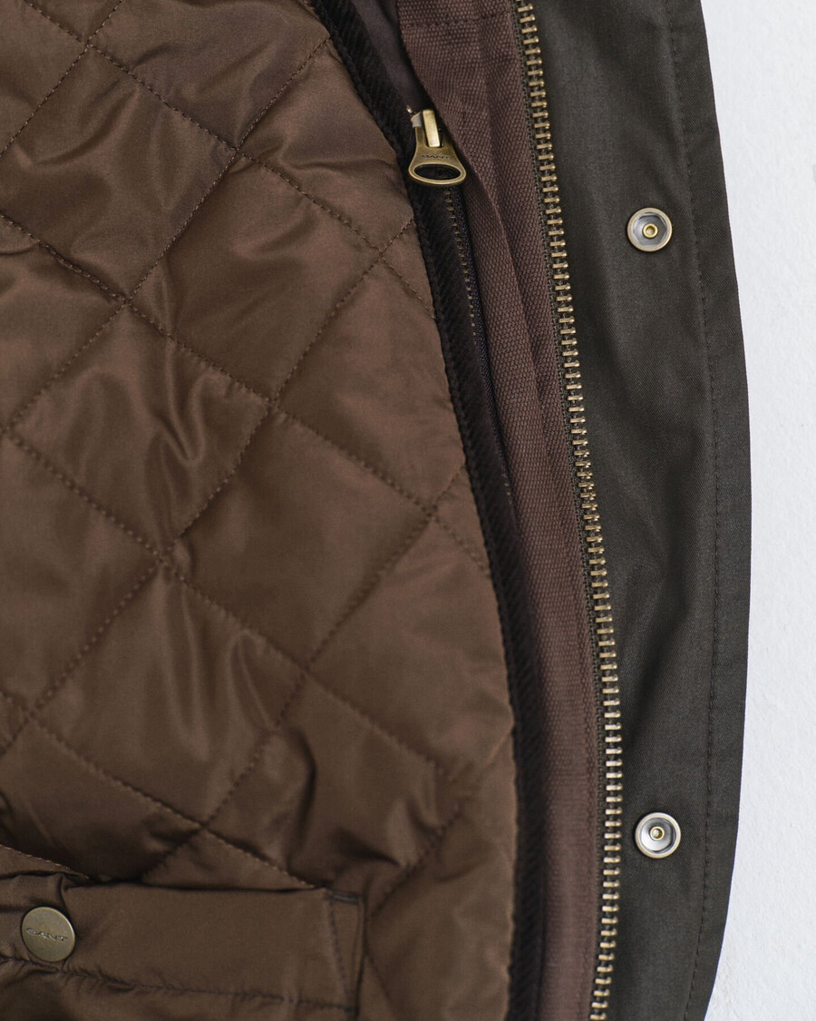 double decker jacket - dusk green