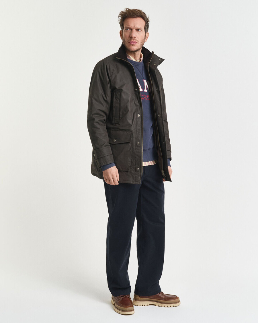 double decker jacket - dusk green