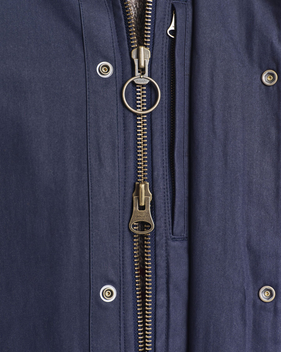 double decker jacket - evening blue