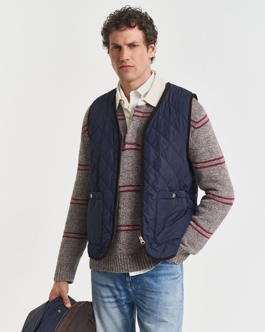 double decker jacket - evening blue