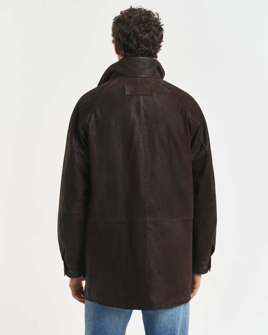 nubuck decker jacket - desert brown