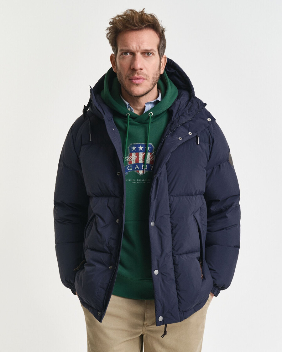 down puffer jacket - evening blue