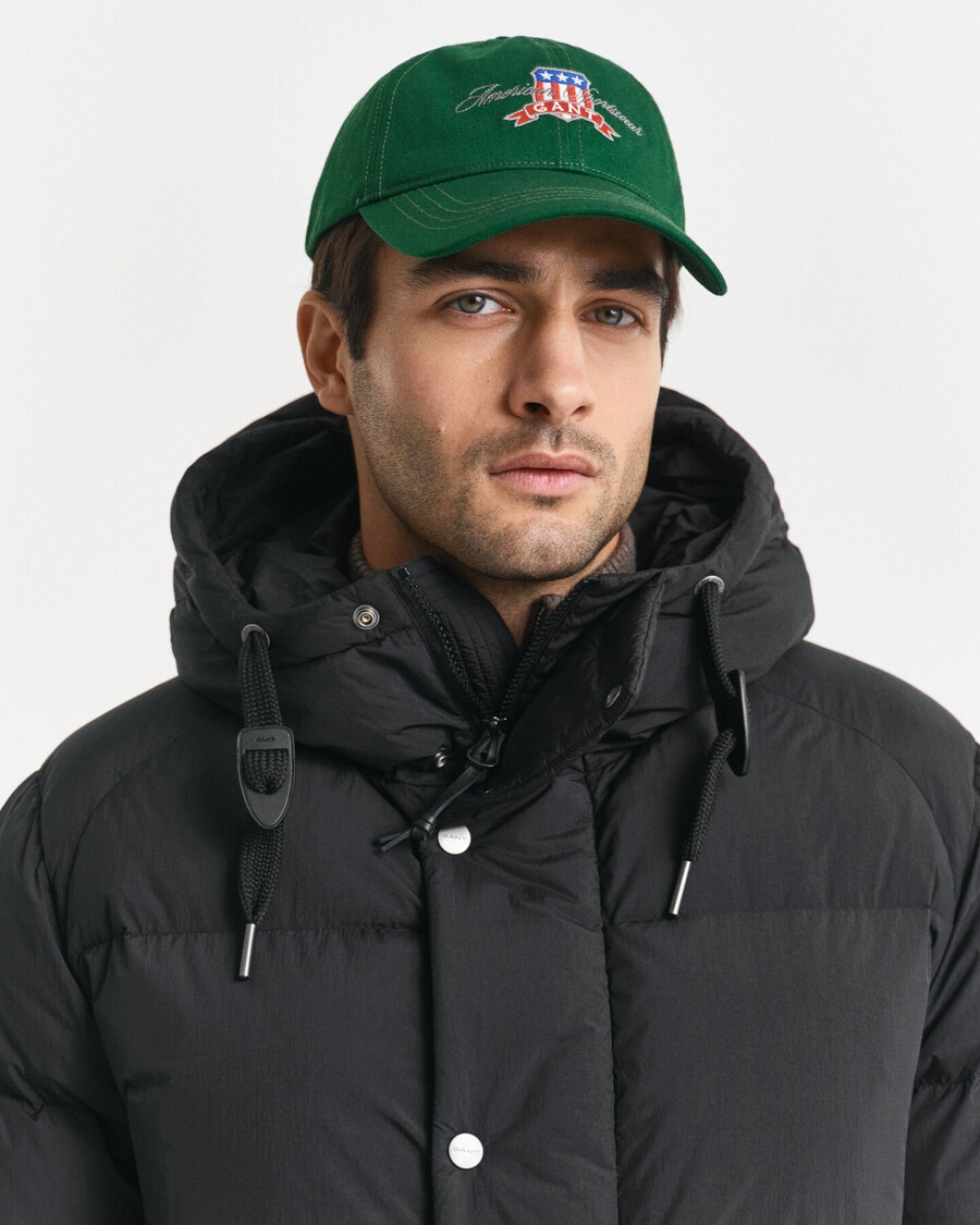 down puffer jacket - black