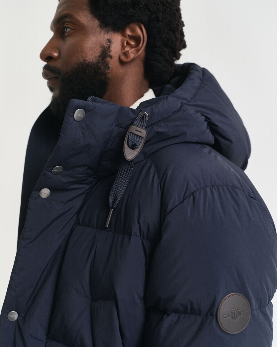 down puffer parka - evening blue