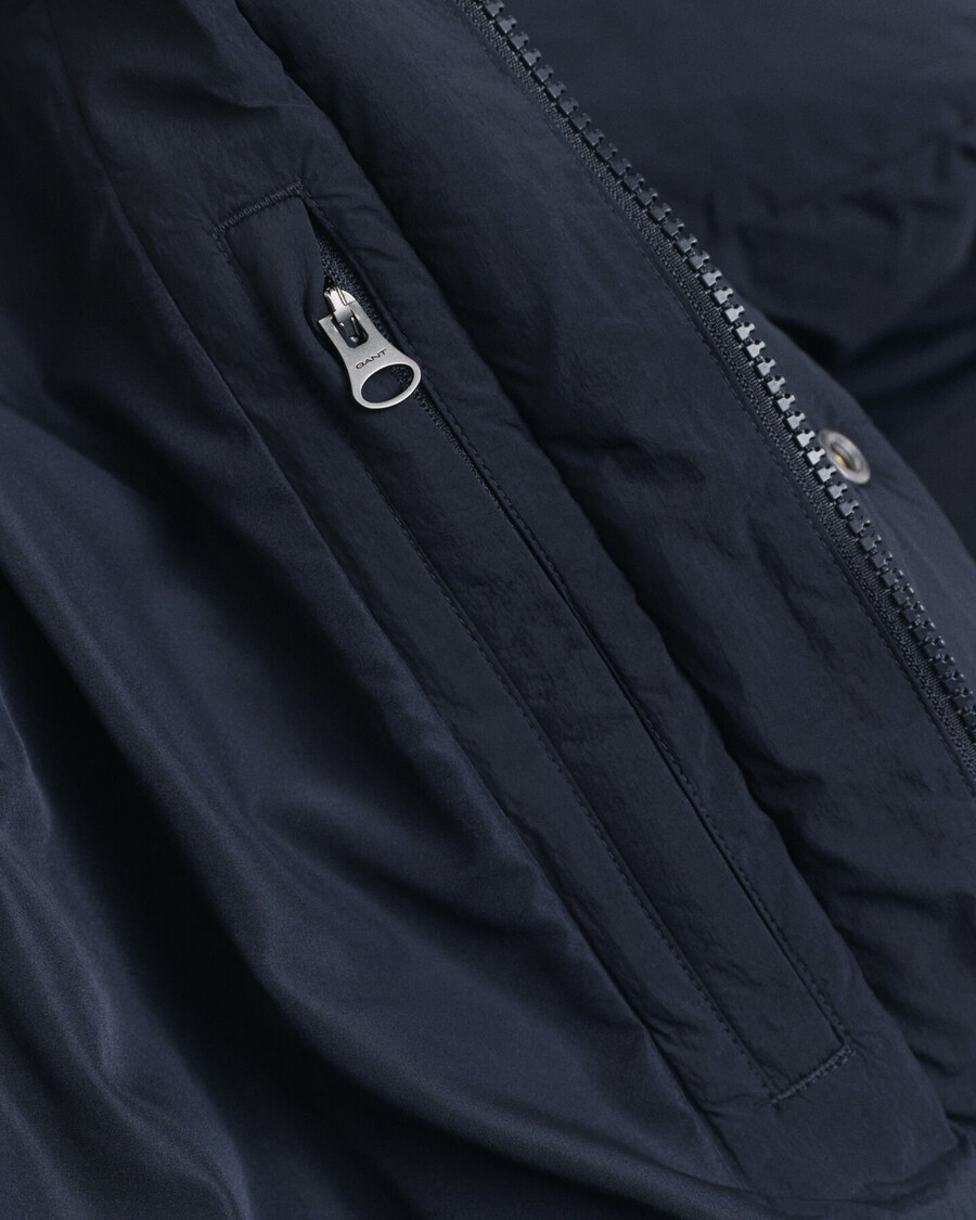 down puffer parka - evening blue
