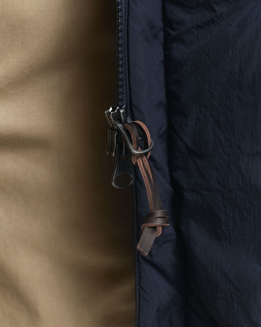 down puffer parka - evening blue
