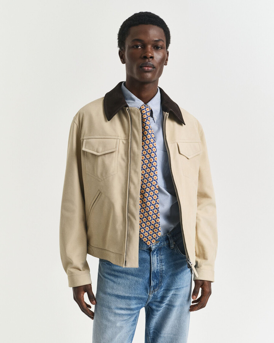 leather rodeo jacket - putty