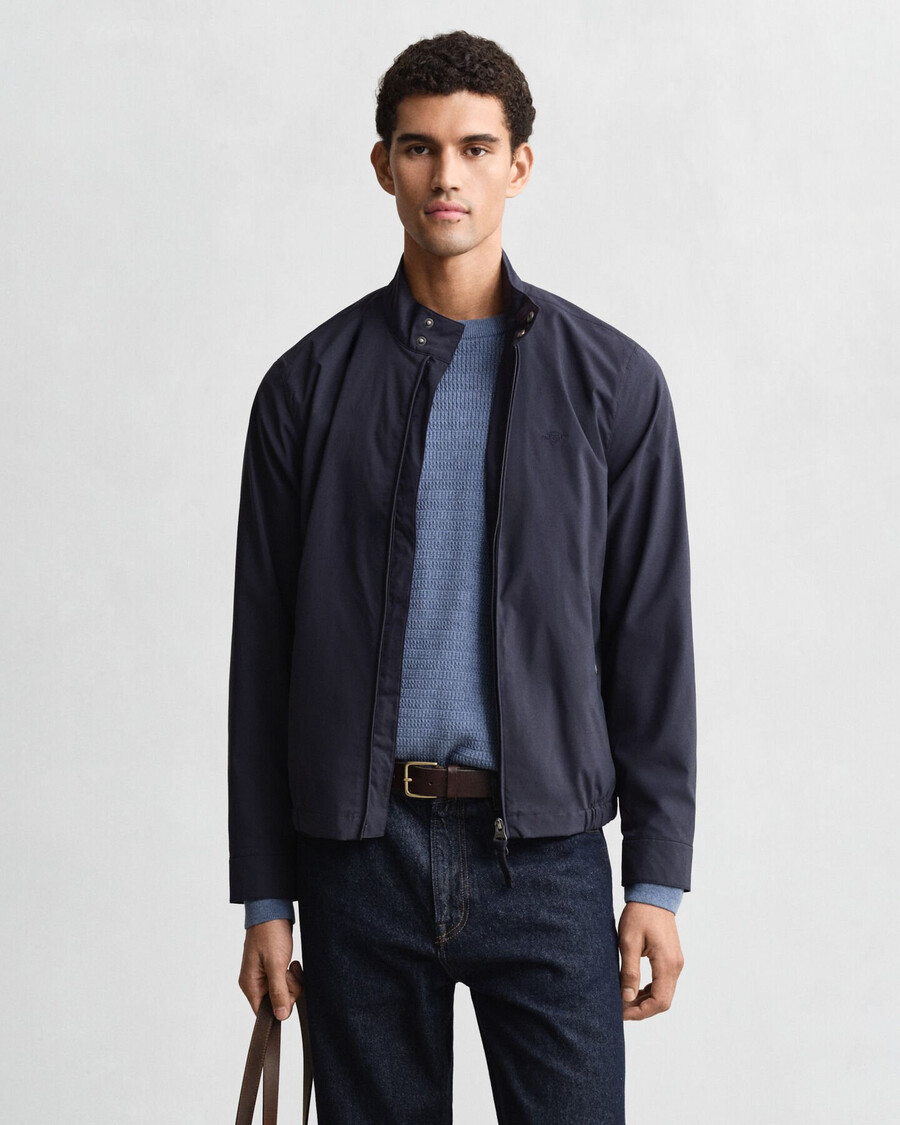 lightweight harrington jacket - evening blue
