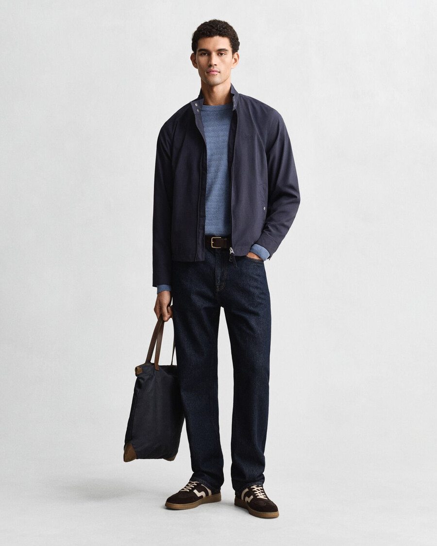 lightweight harrington jacket - evening blue
