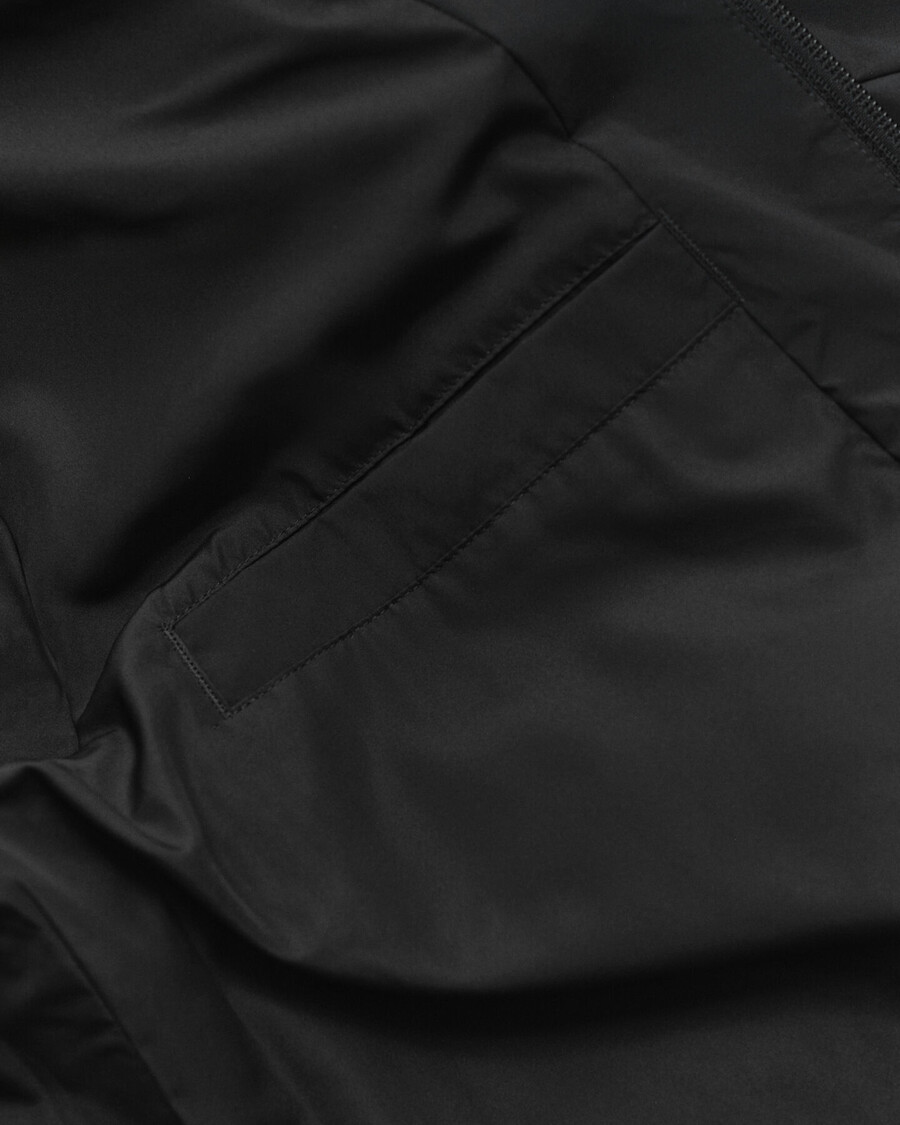 lightweight harrington jacket - black