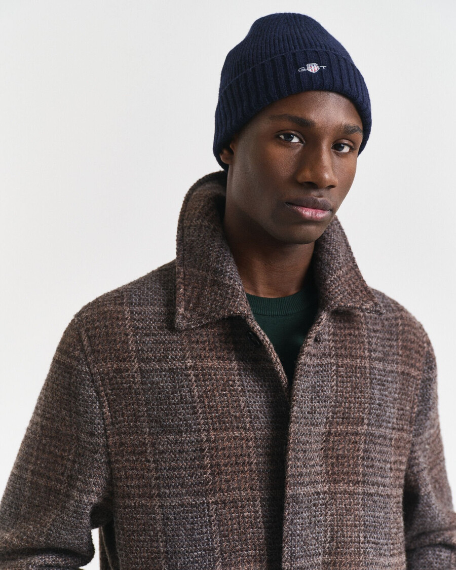 shield wool beanie - marine