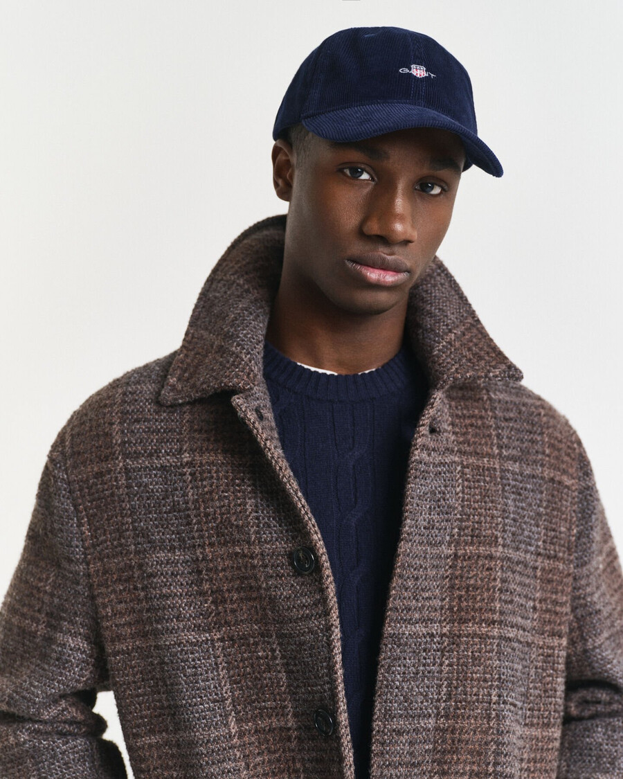 shield corduroy cap - marine