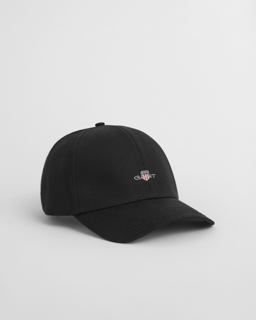 shield high cotton twill cap - black