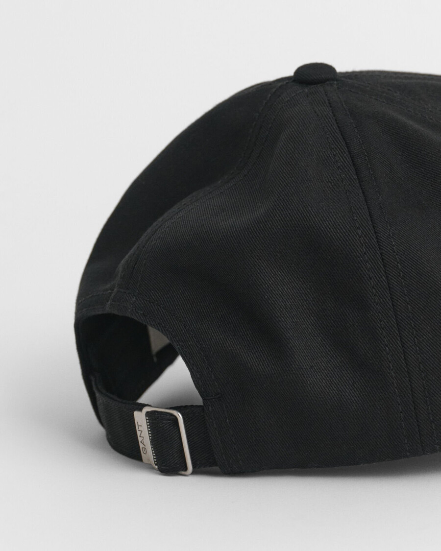 shield cotton twill cap - black