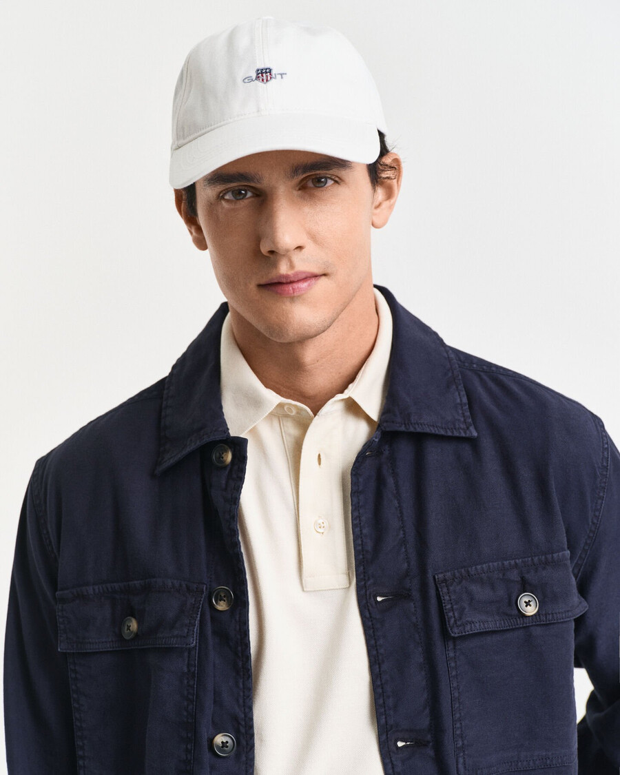 shield cotton twill cap - eggshell