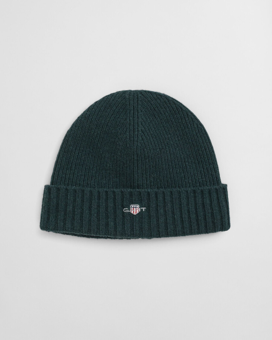 shield wool beanie - tartan green