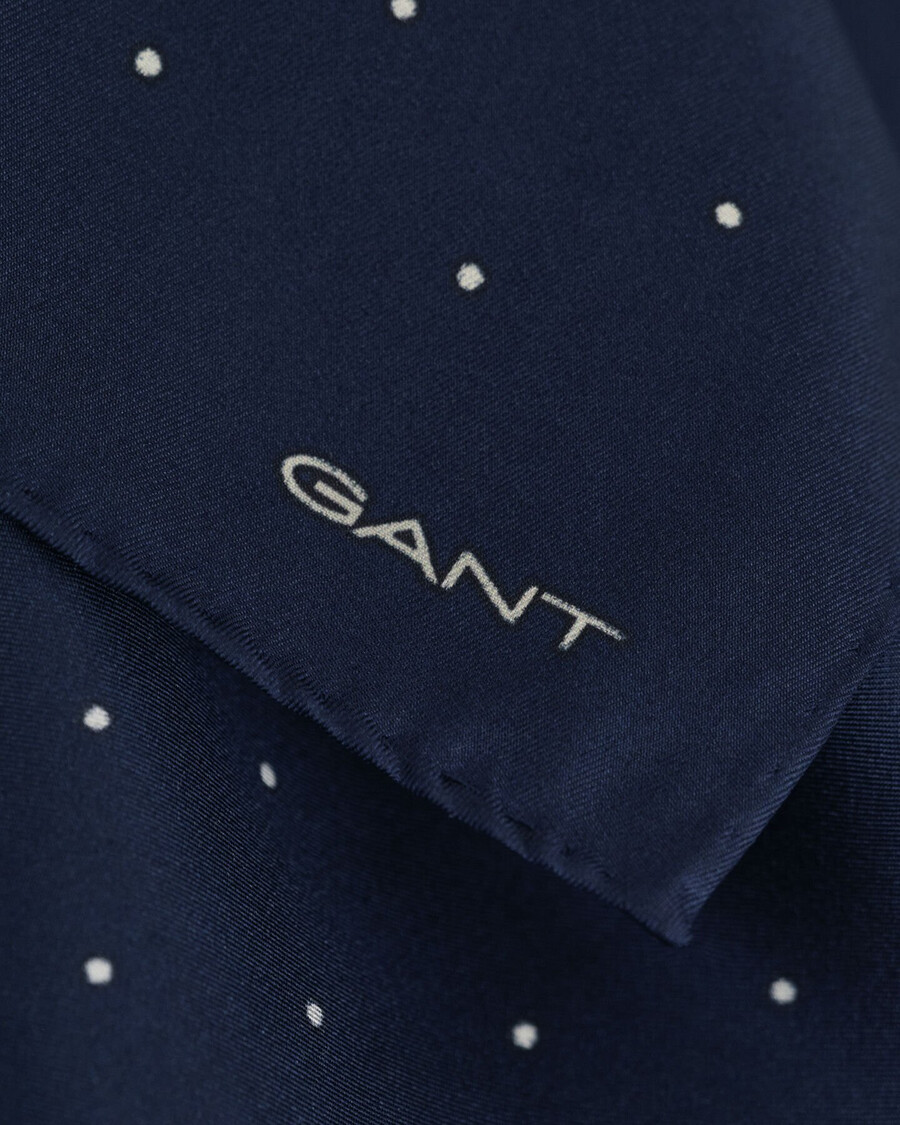dot print pocket square - marine