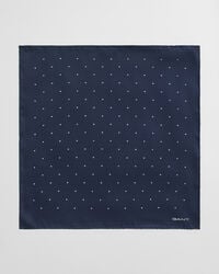 dot print pocket square - marine