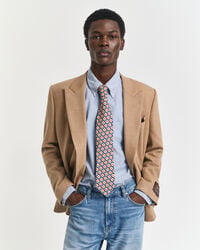 silk foulard tie - rich blue