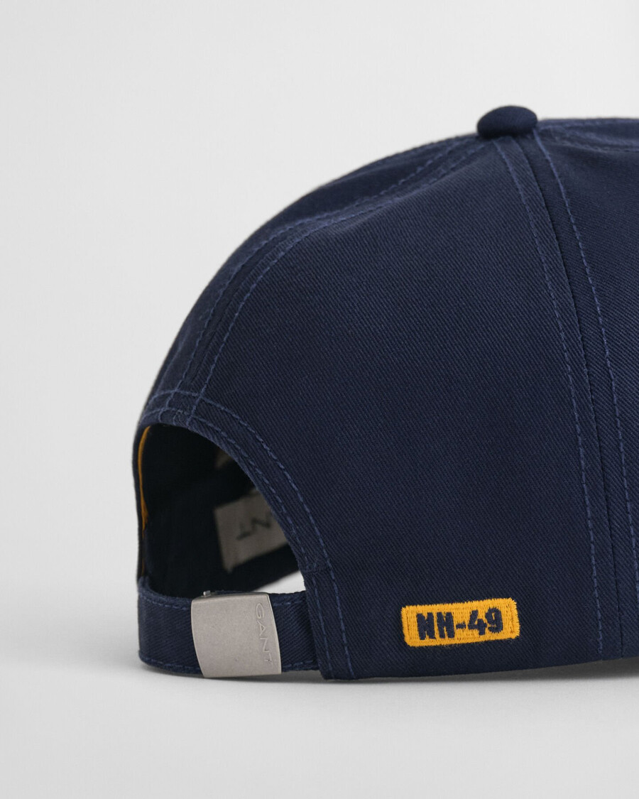 graphic cotton twill cap - evening blue