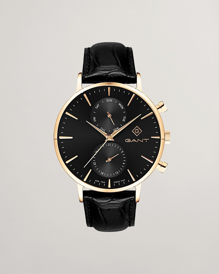 park hill daydate ii wristwatch - black