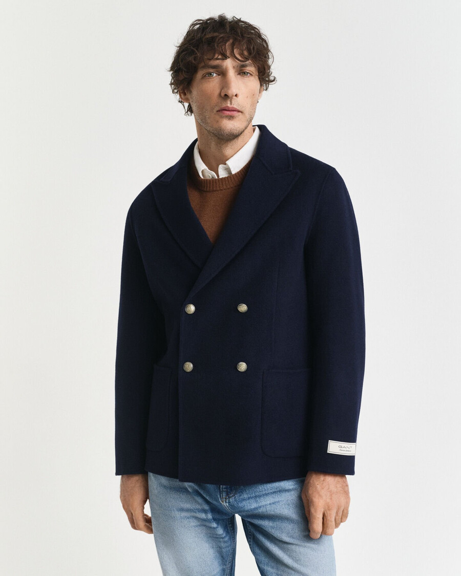 handstitched club blazer - evening blue