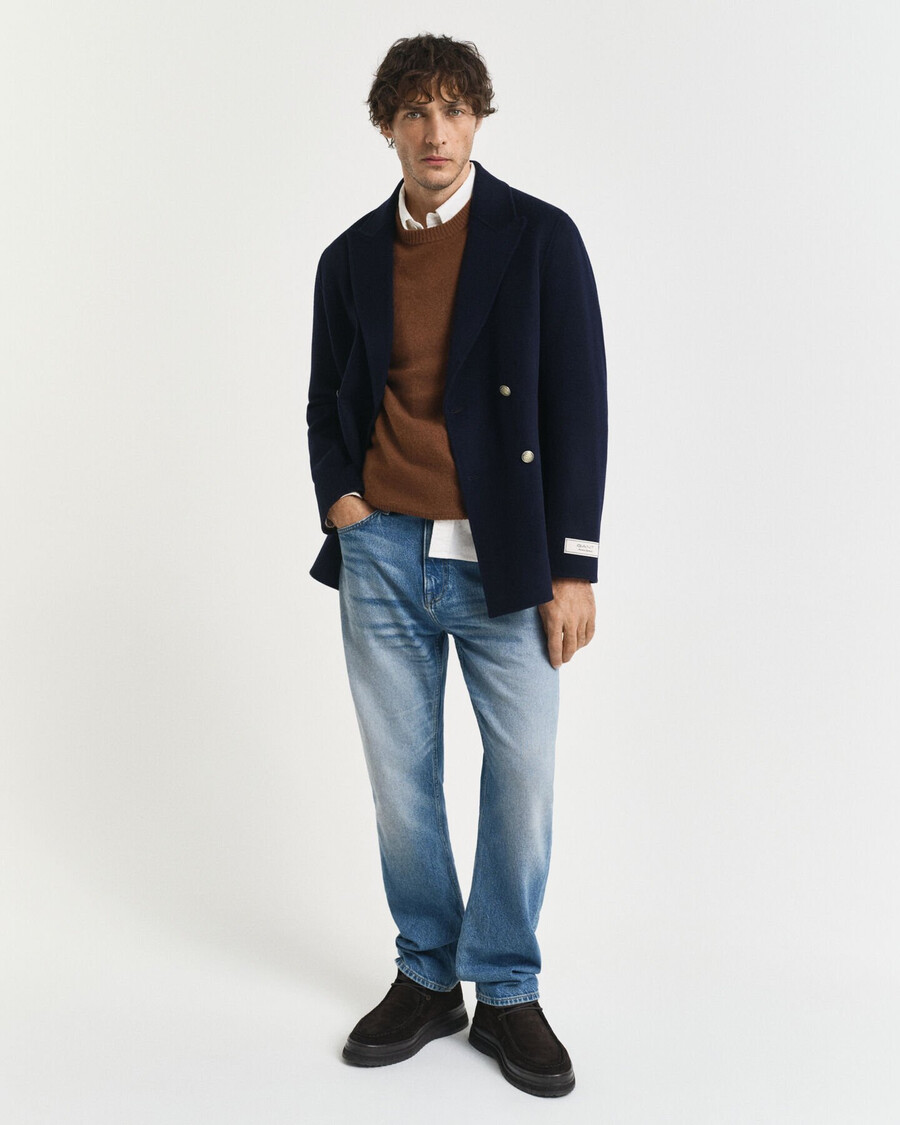 handstitched club blazer - evening blue