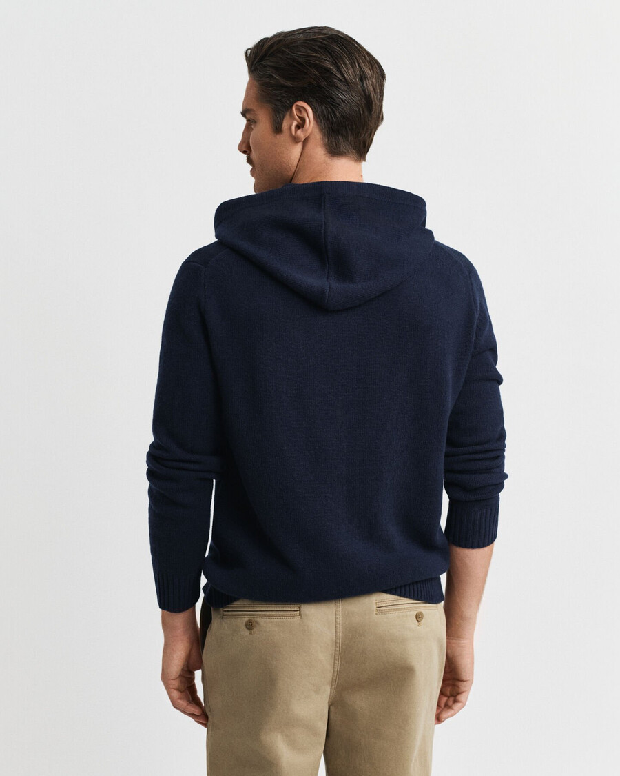 cashmere blend hoodie - evening blue